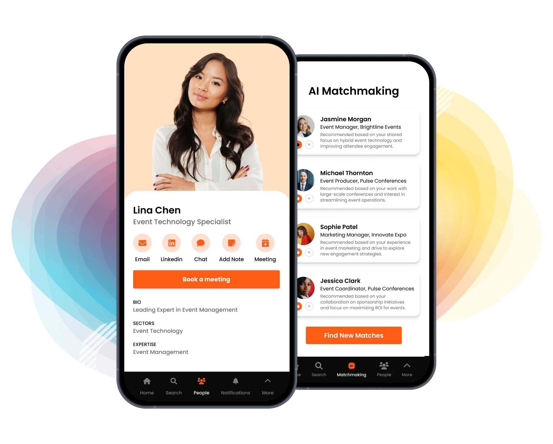 Attendee networking and community engagement features